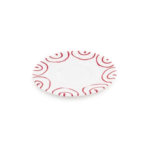 gmundner-keramik-kaffee-gourmet-untertasse-16-cm-rotgeflammt image 4