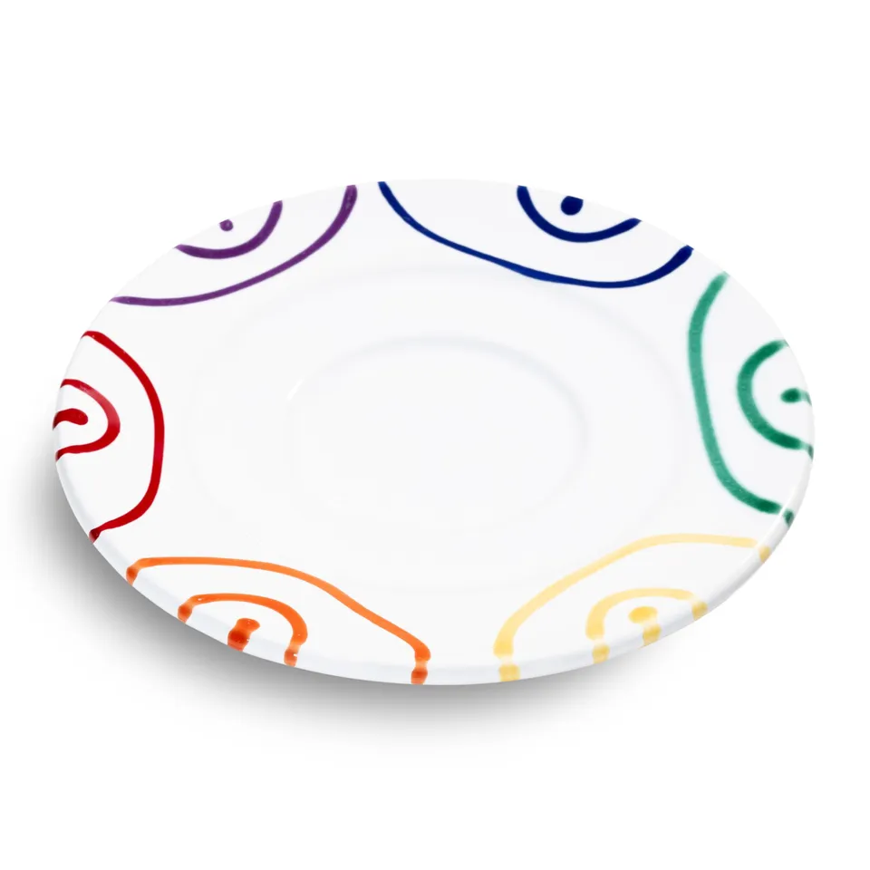 gmundner-keramik-regenbogen-unterteller-kaffee-gourmet-0-16-cm image 1