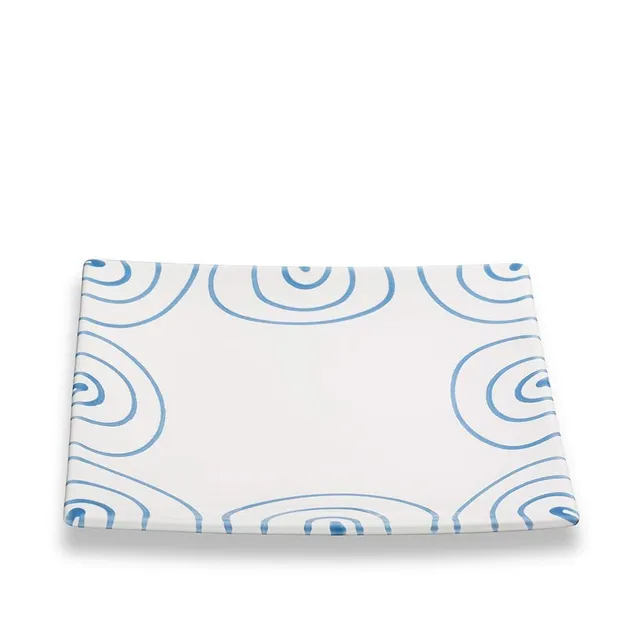 gmundner-keramik-dessertteller-blaugeflammt-20-x-20-x-2-6-cm image 1