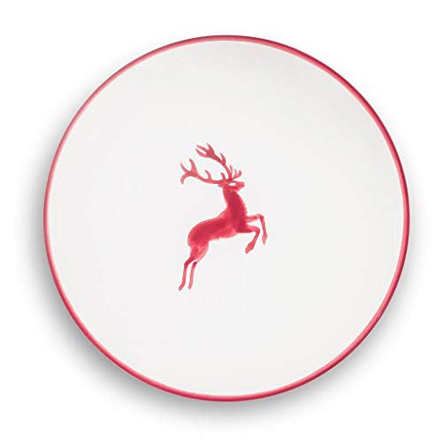 gmundner-keramik-unterteller-15-cm-bordeauxroter-hirsch-f-r-kaffeetasse-cup image 7