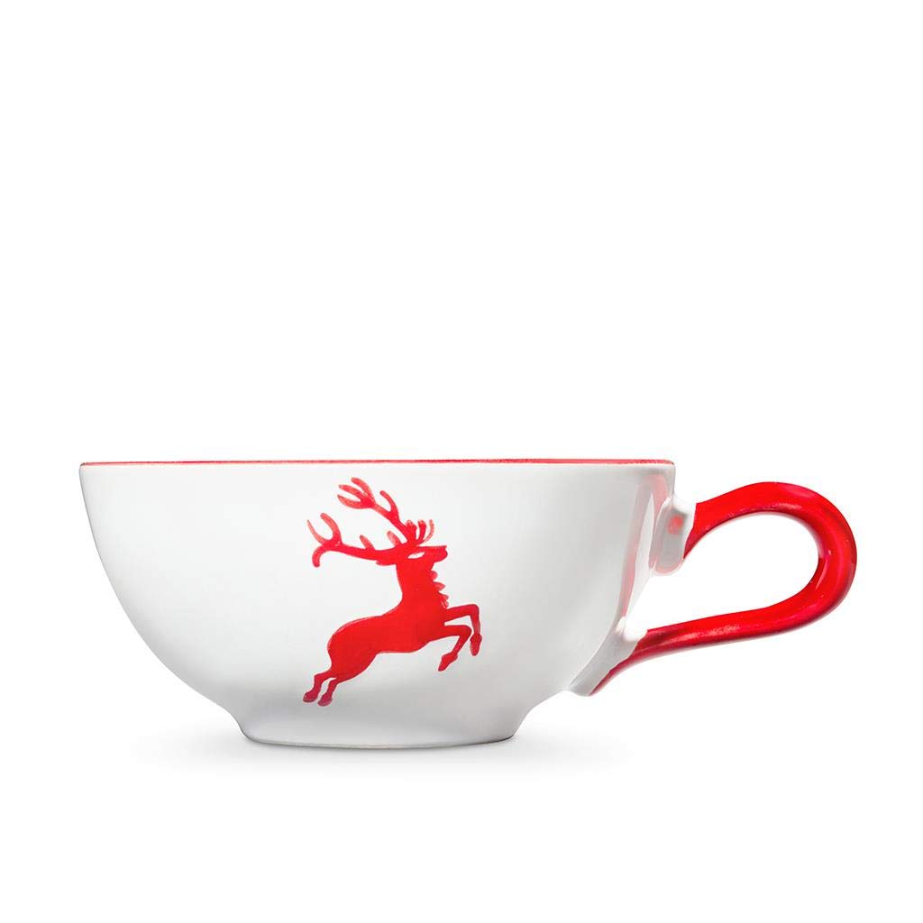 gmundner-keramik-teetasse-rubinroter-hirsch-170-ml-handgemachte-keramik-aus-ster image 2