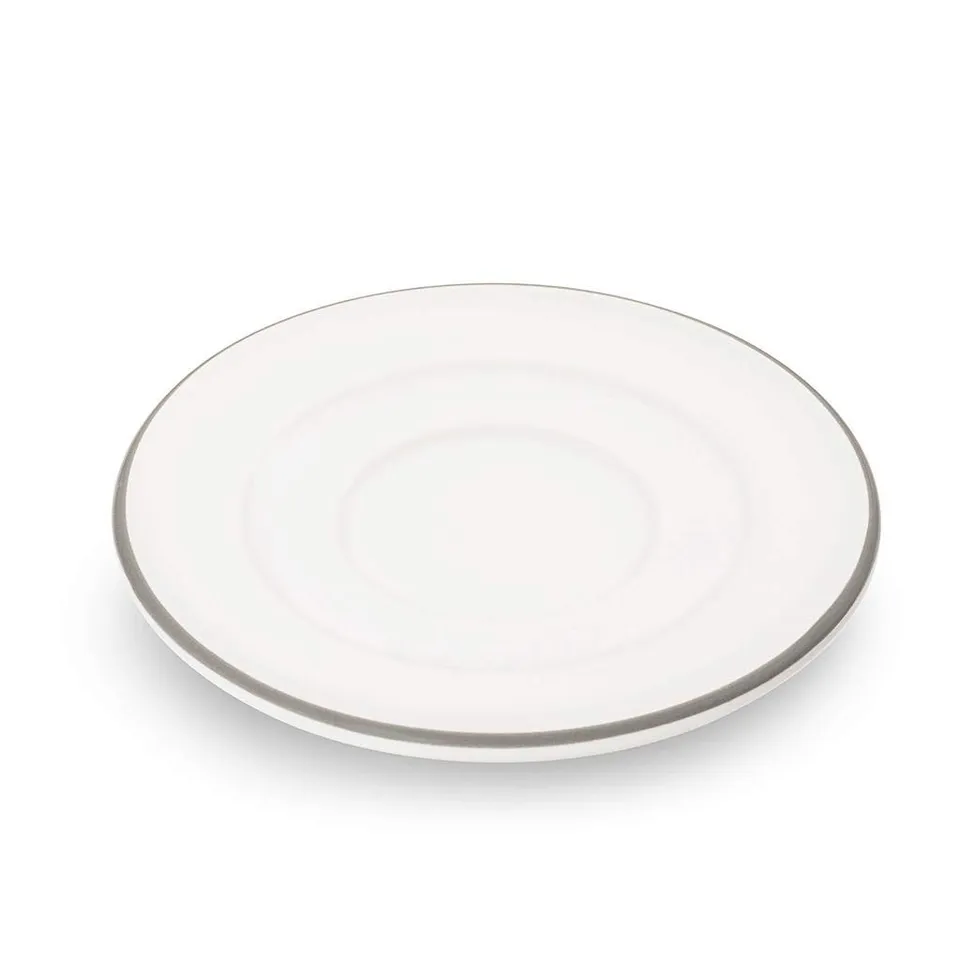 gmundner-keramik-unterteller-espresso-gourmet-grauer-rand-11-cm-durchmesser-hand image 1
