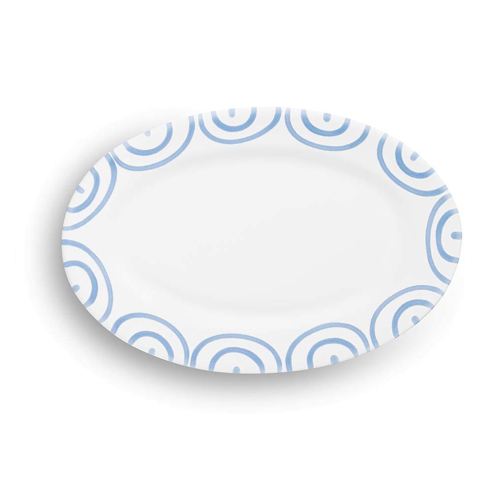 gmundner-keramik-platte-oval-blaugeflammt-21-x-14-cm-handgemacht-in-sterreich image 2