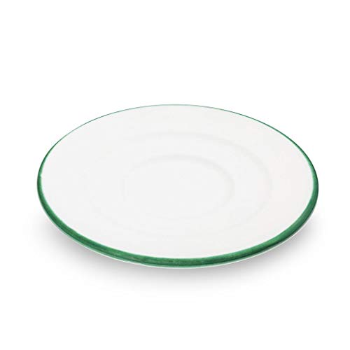 gmundner-keramik-unterteller-kaffee-gourmet-gr-ner-rand-16-cm-handgemacht-in-ste image 3