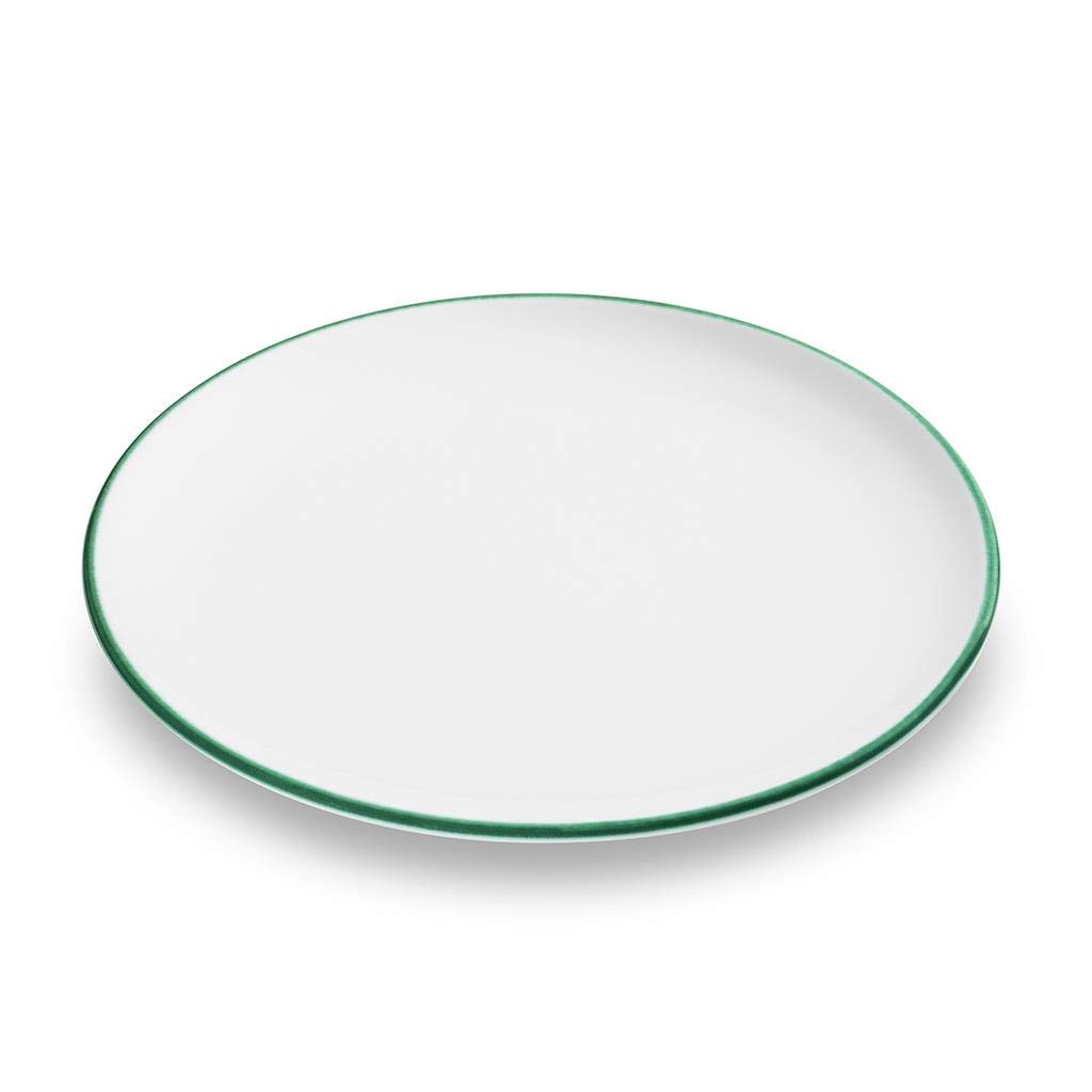 gmundner-keramik-speiseteller-cup-gr-ner-rand-25-cm-handgemacht-in-sterreich image 1