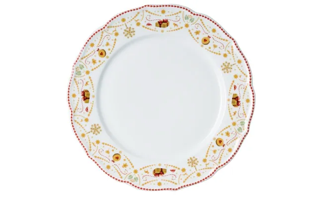 hutschenreuther-christmas-love-teller-flach-27-cm-rot-beige image 1