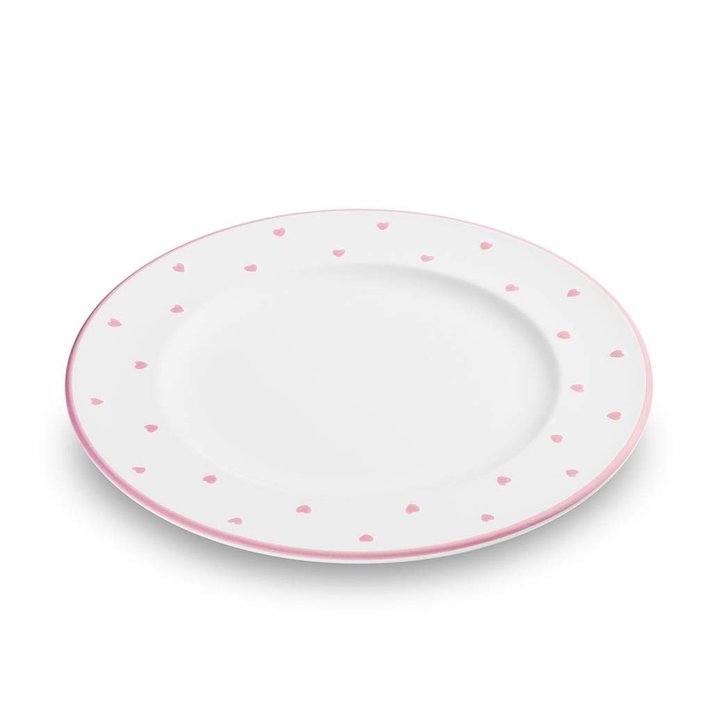 gmundner-keramik-herzerl-rosa-dessertteller-gourmet-22-cm image 1