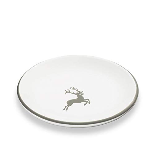 gmundner-keramik-unterteller-f-r-mokkatasse-11-cm-grauer-hirsch-handgemacht-in-s image 3