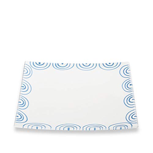 gmundner-keramik-platzteller-eckig-31-x-31-cm-blaugeflammt image 3