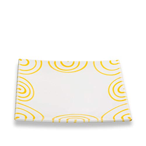 gmundner-keramik-dessertteller-20-cm-gelbgeflammt image 3
