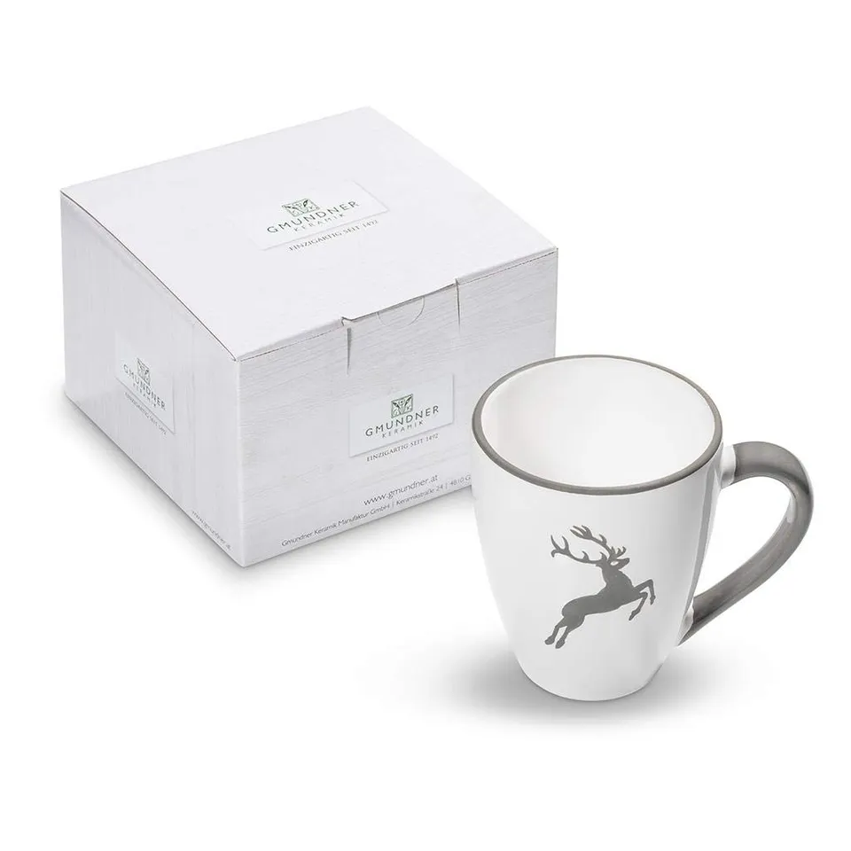 gmundner-keramik-grauer-hirsch-fr-hst-cksbecher-max-0-3-liter image 1