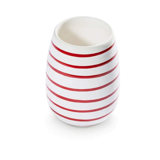 gmundner-keramik-vase-11-cm-rotgeflammt image 1