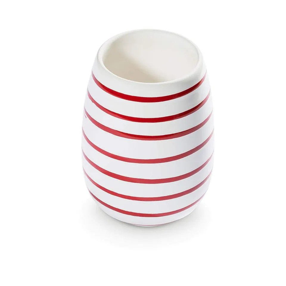 gmundner-keramik-vase-11-cm-rotgeflammt image 1