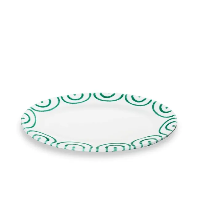 gmundner-keramik-platte-oval-21-x-14-cm-gr-ngeflammt-handgemacht-in-sterreich image 1