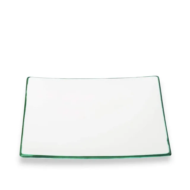 gmundner-keramik-dessertteller-gr-ner-rand-20-x-20-x-2-6-cm-handgemacht-in-sterr image 1