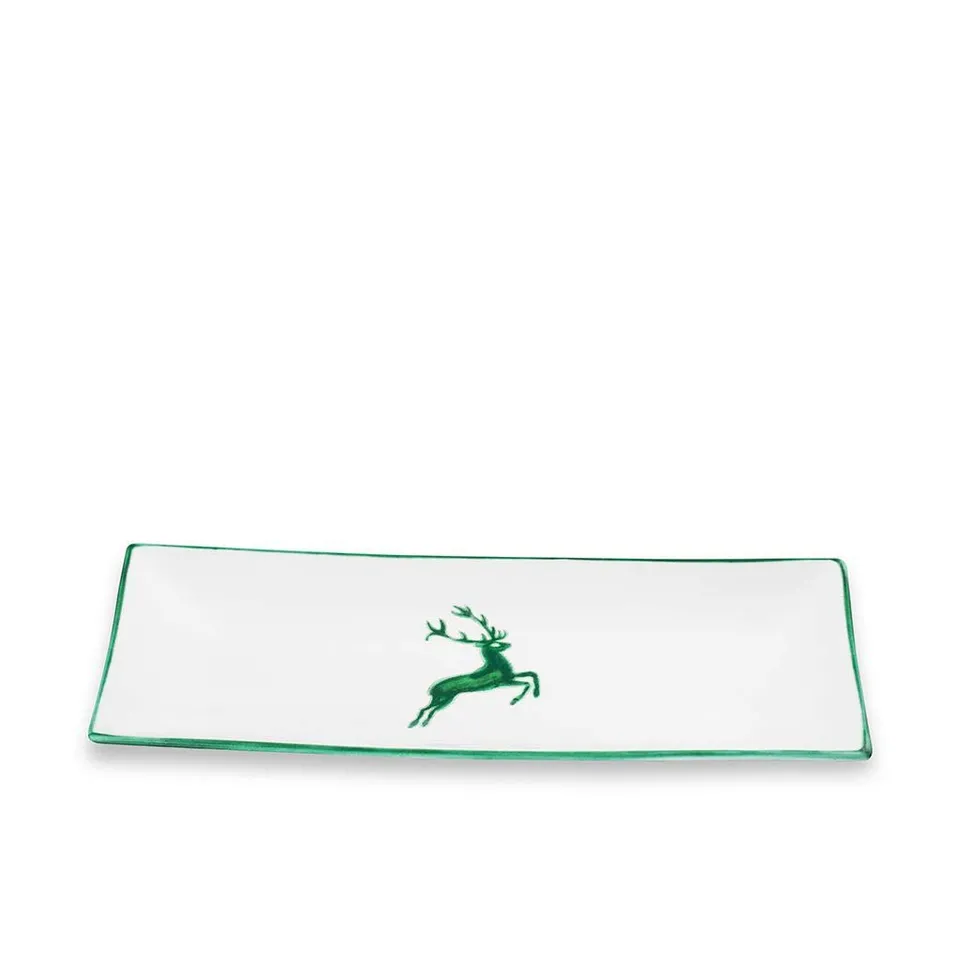 gmundner-keramik-platte-rechteckig-36x15-cm-gr-ner-hirsch image 1