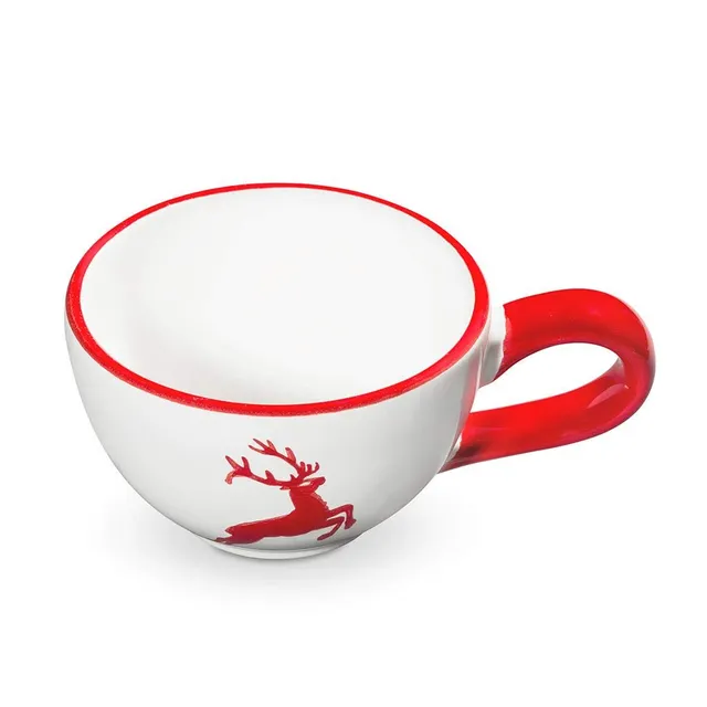 gmundner-keramik-mokkatasse-rubinroter-hirsch-60-ml image 1