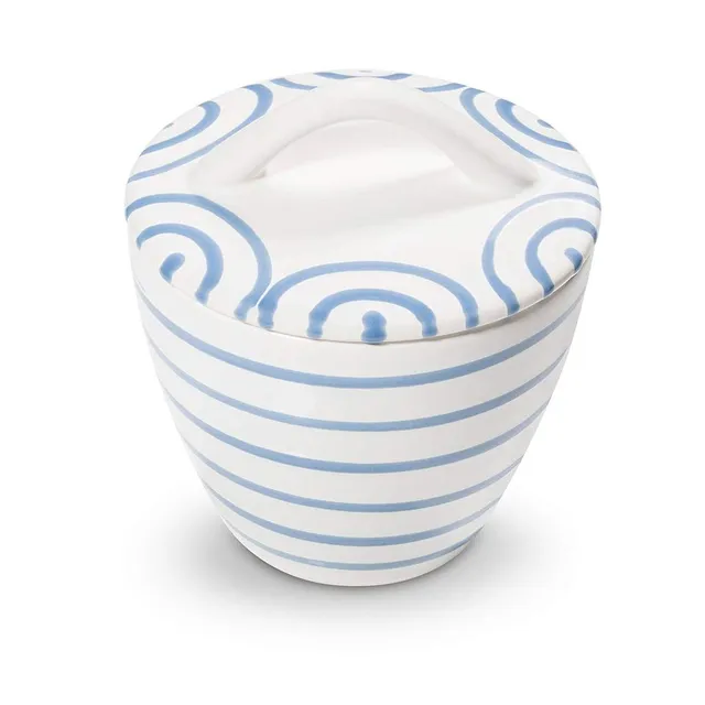 gmundner-keramik-zuckerdose-gourmet-9-cm-blaugeflammt-handgemacht-in-sterreich image 1