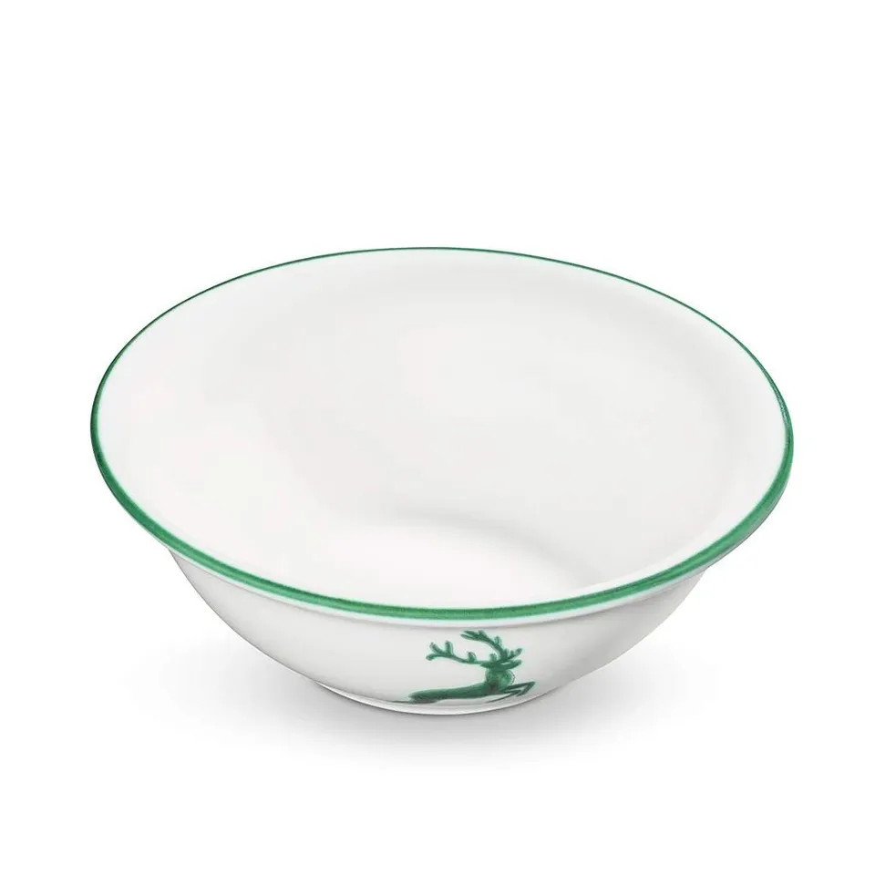 gmundner-keramik-salatsch-ssel-0-5-l-gr-ner-hirsch-handgemacht-in-sterreich image 1