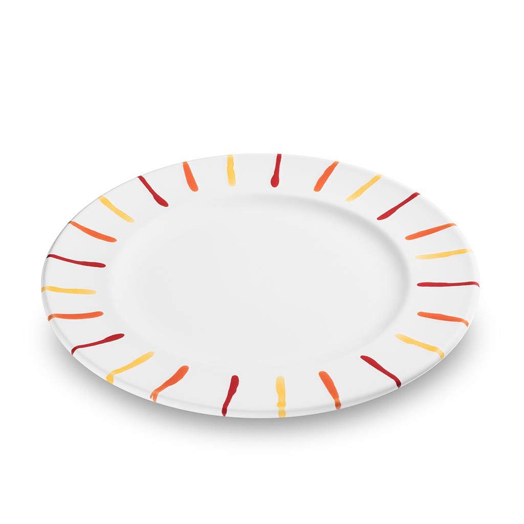 gmundner-keramik-dessertteller-gourmet-buntgeflammt-22-cm image 4