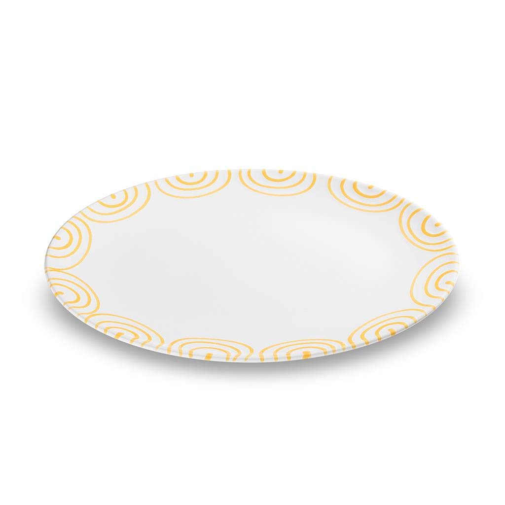 gmundner-keramik-platte-oval-gelbgeflammt-33-x-26-x-2-5-cm-handgemacht-in-sterre image 1
