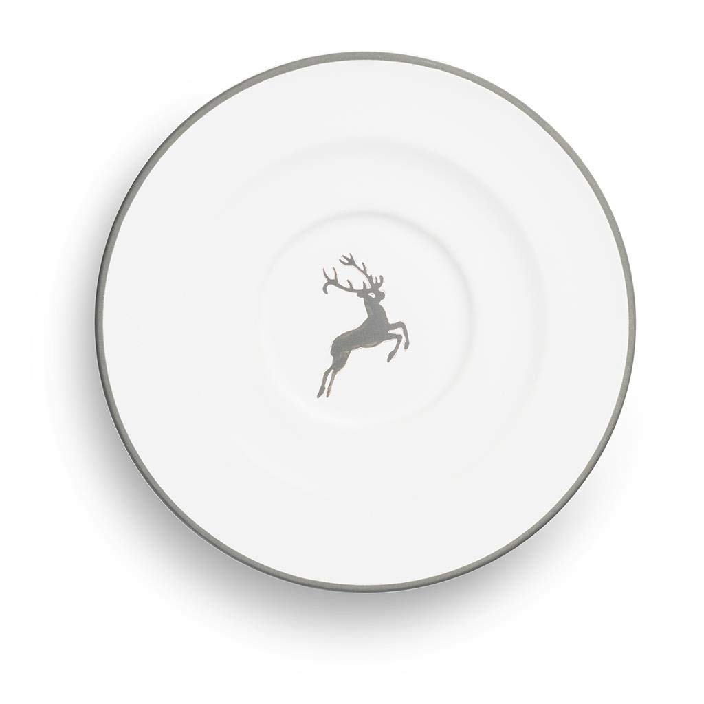 gmundner-keramik-grauer-hirsch-unterteller-cappuccino-gourmet-14-cm image 2