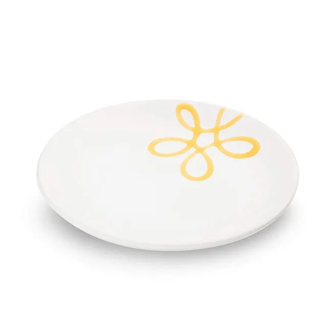 gmundner-keramik-pur-geflammt-gelb-unterteller-15-cm image 1