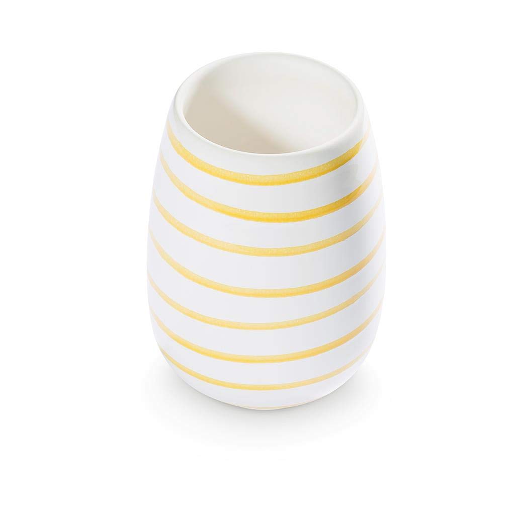 gmundner-keramik-vase-11-cm-gelbgeflammt image 1
