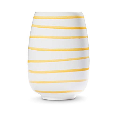 gmundner-keramik-vase-11-cm-gelbgeflammt image 4