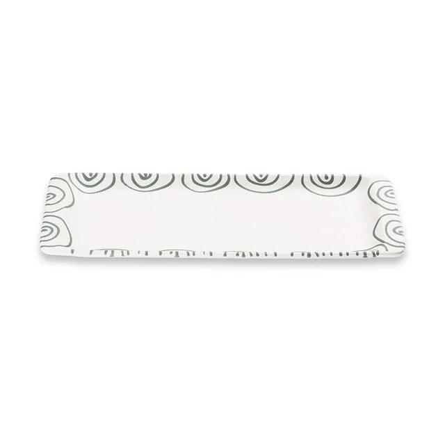 gmundner-keramik-stollenplatte-42-x-16-cm-graugeflammt-handgemacht-in-sterreich image 1