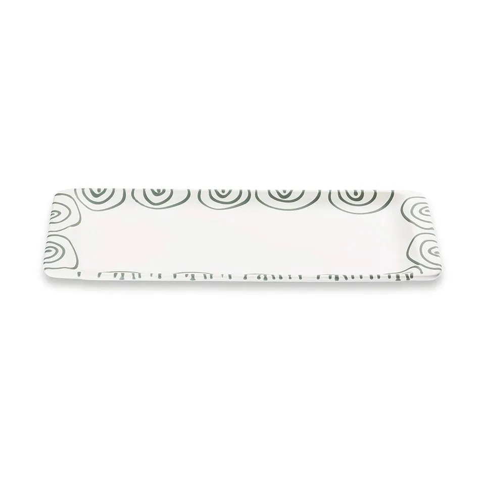 gmundner-keramik-stollenplatte-42-x-16-cm-graugeflammt-handgemacht-in-sterreich image 1
