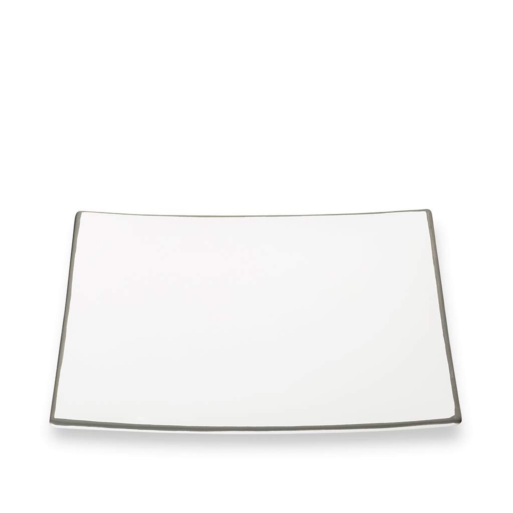 gmundner-keramik-dessertteller-grauer-rand-20-cm-handgemacht-in-sterreich image 1