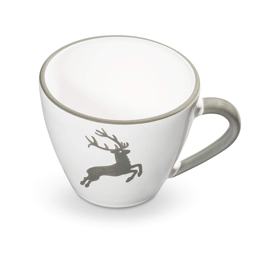 gmundner-keramik-cappuccino-tasse-gourmet-0-16-liter-grauer-hirsch image 1