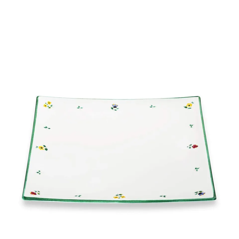 gmundner-keramik-platzteller-eckig-31-x-31-cm-streublume image 1