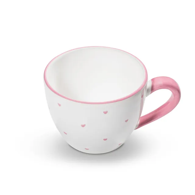 gmundner-keramik-teetasse-maxima-herzerl-rosa-0-4-liter-handgemacht-in-sterreich image 1