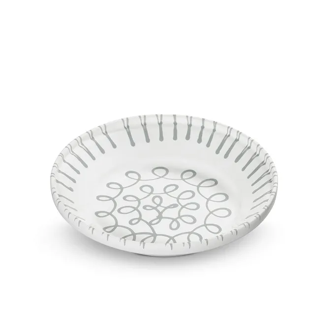 gmundner-keramik-reifsch-ssel-ohne-henkel-28-cm-graugeflammt-sch-ssel-handgemach image 1