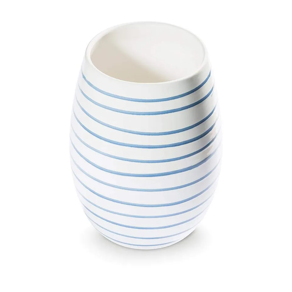 gmundner-keramik-blaugeflammt-vase-21-cm image 1