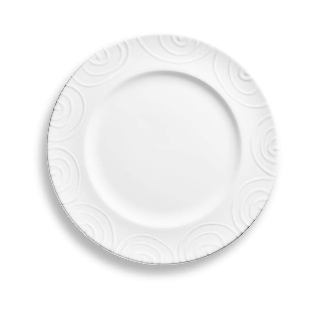 gmundner-keramik-speiseteller-gourmet-27-cm-wei-geflammt image 2