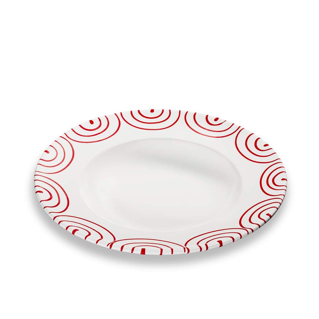 gmundner-keramik-pastateller-gourmet-29-cm-rotgeflammt image 1