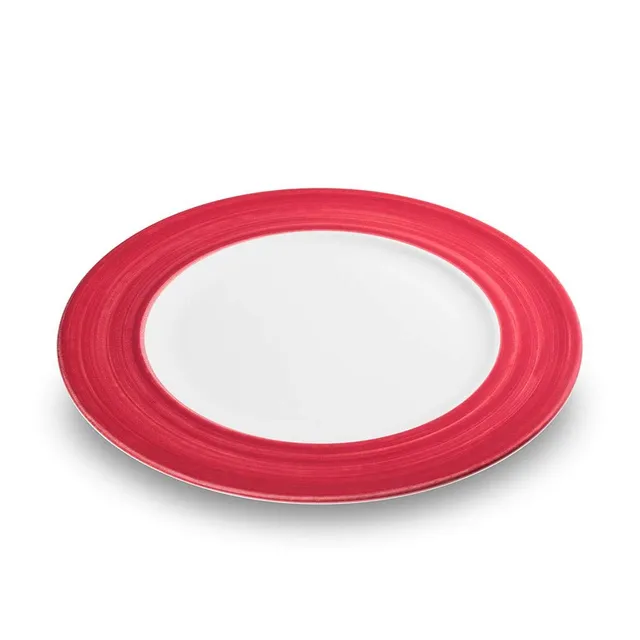 gmundner-keramik-dessertteller-gourmet-22-cm-variation-bordeauxrot-handgemacht-i image 1