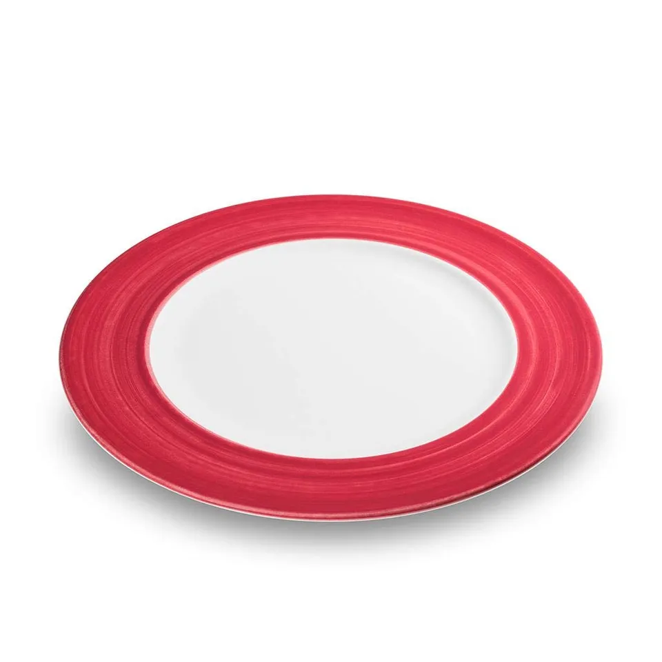 gmundner-keramik-dessertteller-gourmet-22-cm-variation-bordeauxrot-handgemacht-i image 1