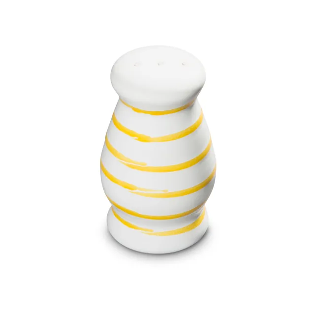 gmundner-keramik-pfefferstreuer-bauchig-5-3-cm-gelbgeflammt image 1