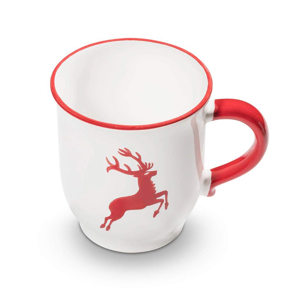 gmundner-keramik-schokotasse-300-ml-bordeauxroter-hirsch-handgemacht image 6