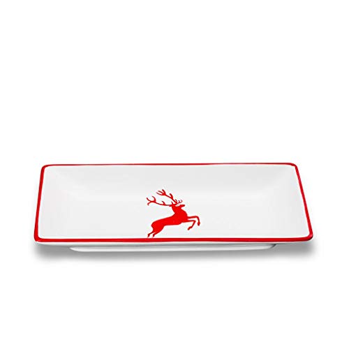 gmundner-keramik-snackschale-rubinroter-hirsch-22-x-11-cm-handgemacht-in-sterrei image 3