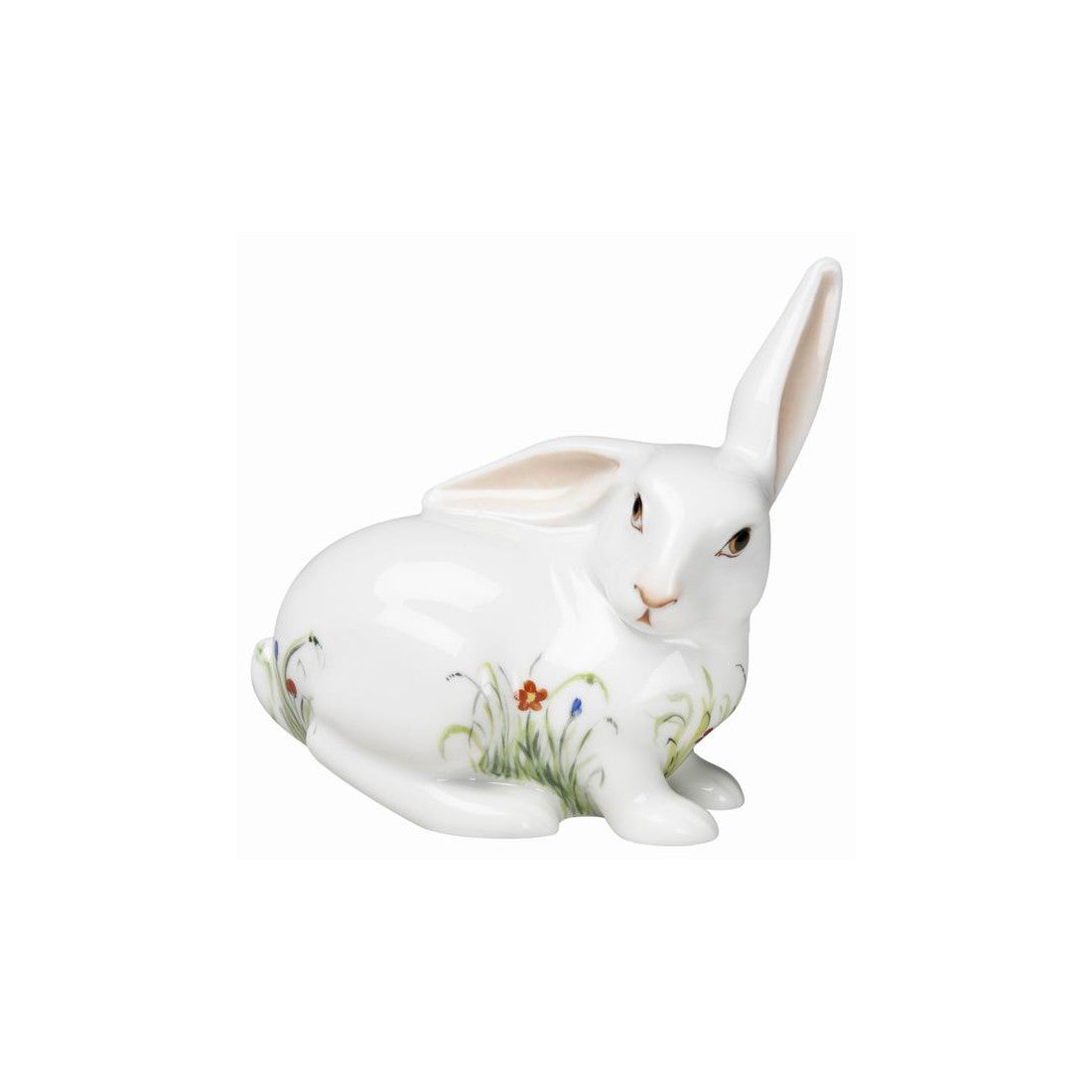 augarten-hase-sitzend-porzellanfigur-mit-gr-serdekor image 1