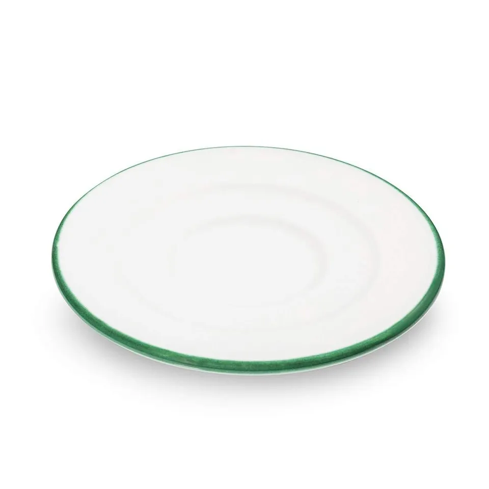 gmundner-keramik-unterteller-kaffee-gourmet-gr-ner-rand-16-cm-handgemacht-in-ste image 1