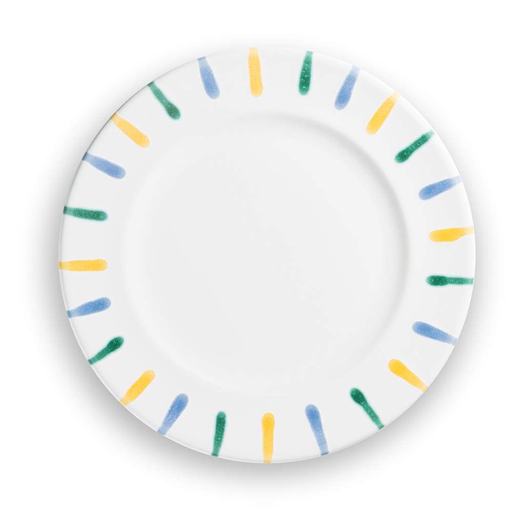gmundner-keramik-dessertteller-gourmet-buntgeflammt-22-cm image 2
