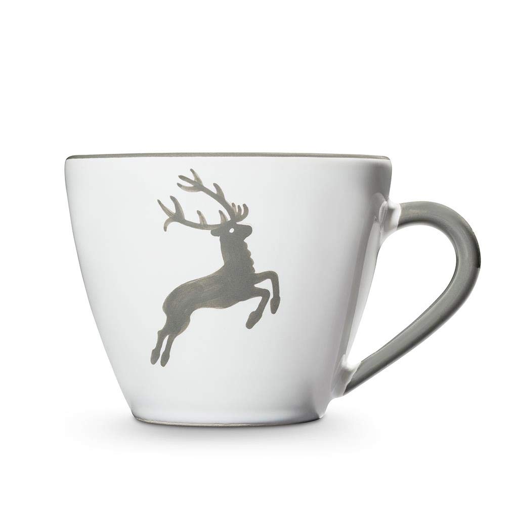 gmundner-keramik-cappuccino-tasse-gourmet-0-16-liter-grauer-hirsch image 2