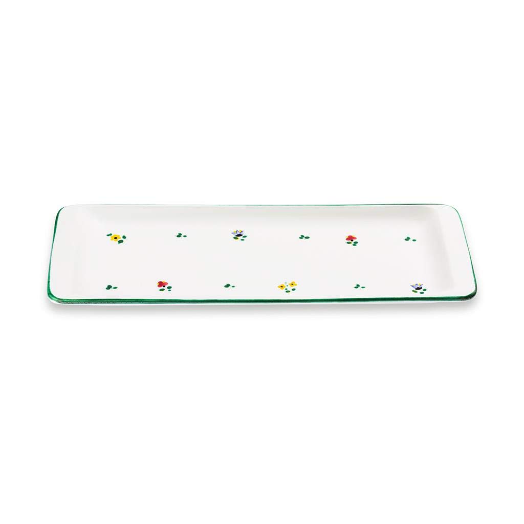 gmundner-keramik-stollenplatte-streublume-42-x-16-x-2-5-cm-handgemacht-in-sterre image 1