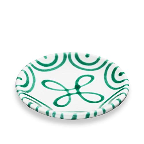 gmundner-keramik-unterteller-f-r-mokkatasse-11-cm-gr-ngeflammt-handgemachte-kera image 3